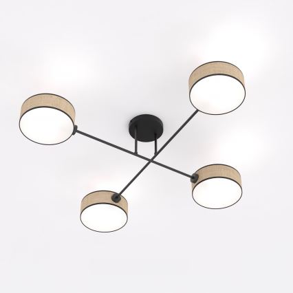 Opbouwkroonluchter MAGA 4xE14/10W/230V beige