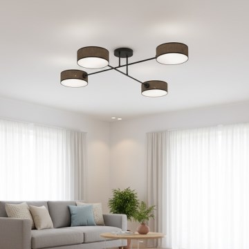 Opbouwkroonluchter MAGA 4xE14/10W/230V bruin