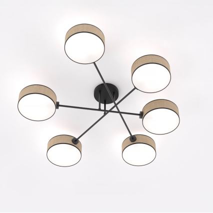 Opbouwkroonluchter MAGA 6xE14/10W/230V beige