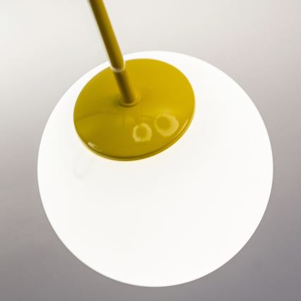Opbouwkroonluchter MOON 6xE27/15W/230V turquoise/geel/blauw