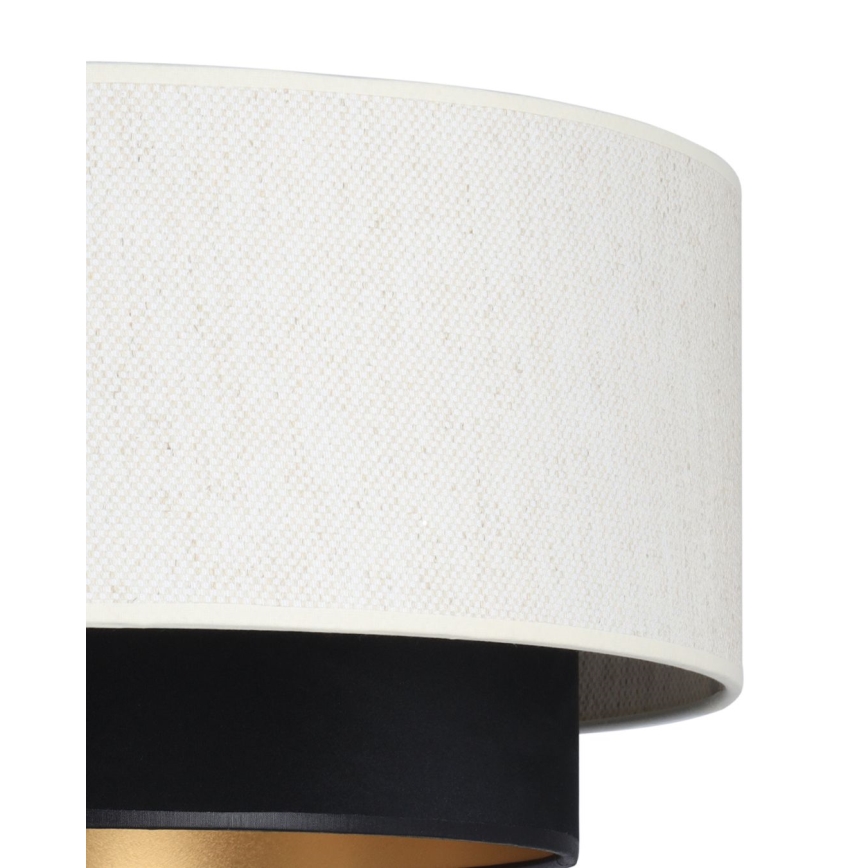 Opbouwkroonluchter NATIA 1xE27/60W/230V Ø 45 cm wit/zwart