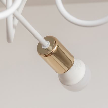 Opbouwkroonluchter OXFORD 3x E27/15W/230V goud/wit