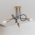 Opbouwkroonluchter OXFORD 3xE27/15W/230V goud/zwart