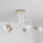 Opbouwkroonluchter OXFORD 5xE27/15W/230V goud/wit