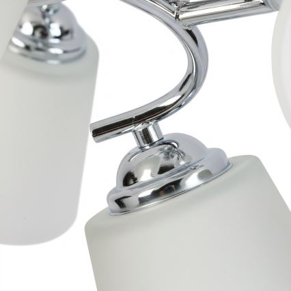 Opbouwkroonluchter PAFOS 5x E27/15W/230V glanzend chroom