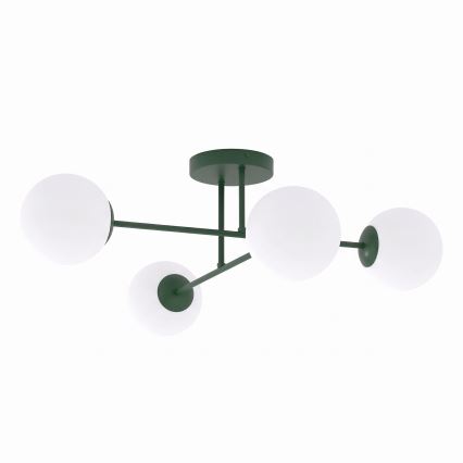 Opbouwkroonluchter ROMA 4xE14/10W/230V groen