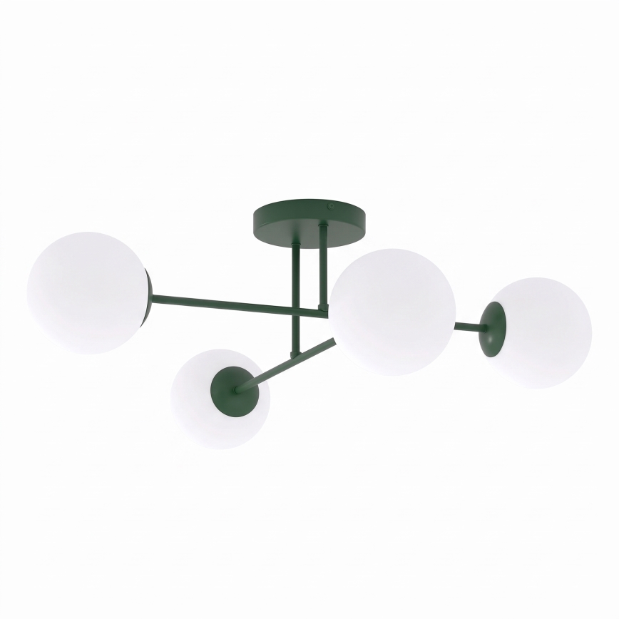 Opbouwkroonluchter ROMA 4xE14/10W/230V groen