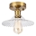 Opbouwkroonluchter TRISH 1xE27/15W/230V goud/helder