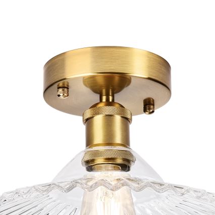 Opbouwkroonluchter TRISH 1xE27/15W/230V goud/helder
