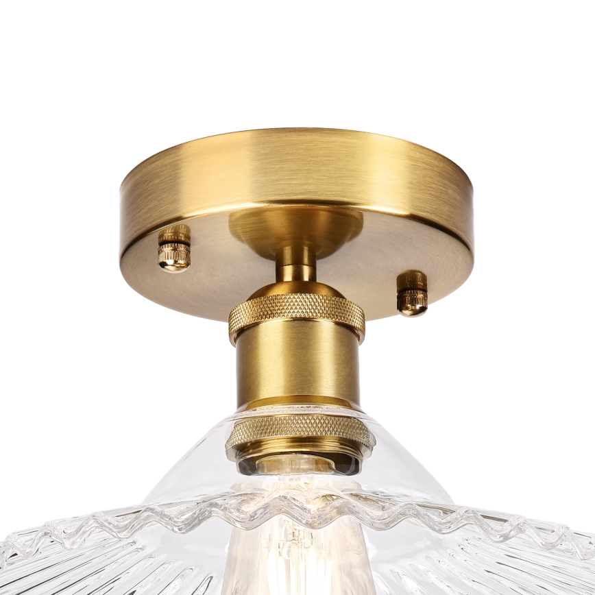 Opbouwkroonluchter TRISH 1xE27/15W/230V goud/helder