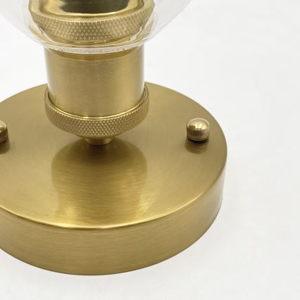 Opbouwkroonluchter TRISH 1xE27/15W/230V goud/helder