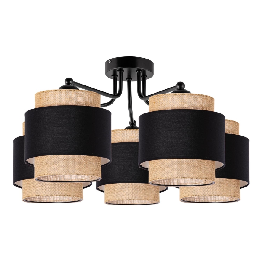 Opbouwlamp 5xE27/60W/230V beige