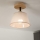 Opbouwlamp ANTONIO 1xE14/60W/230V beige/eik