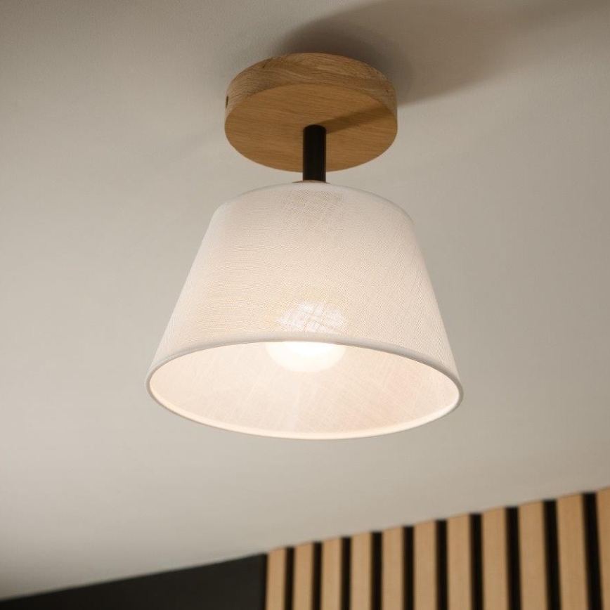 Opbouwlamp ANTONIO 1xE14/60W/230V wit/eiken