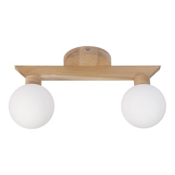 Opbouwlamp ANTONIO 2xG9/5W/230V eiken/wit