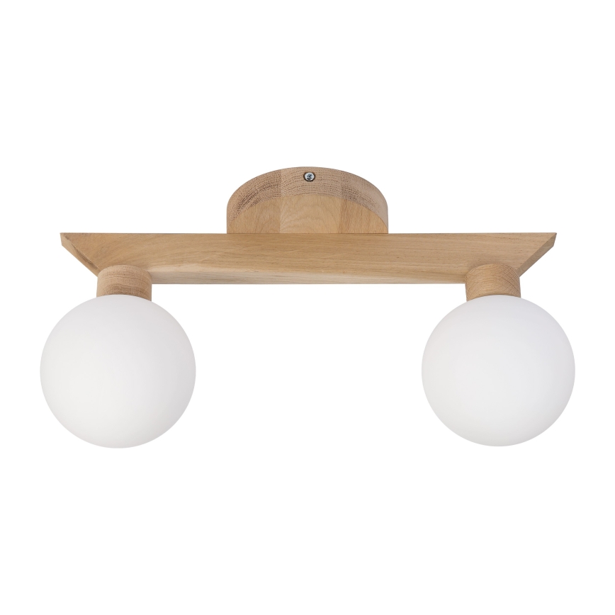 Opbouwlamp ANTONIO 2xG9/5W/230V eiken/wit