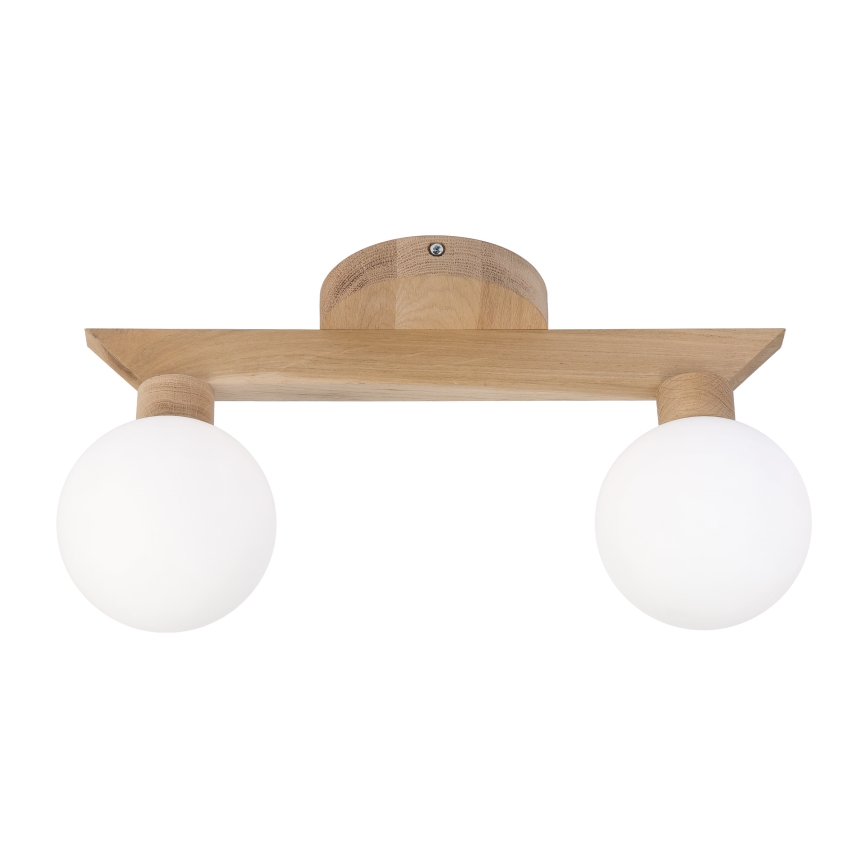 Opbouwlamp ANTONIO 2xG9/5W/230V eiken/wit