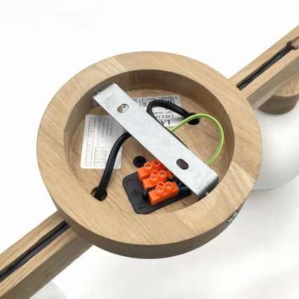 Opbouwlamp ANTONIO 2xG9/5W/230V eiken/wit