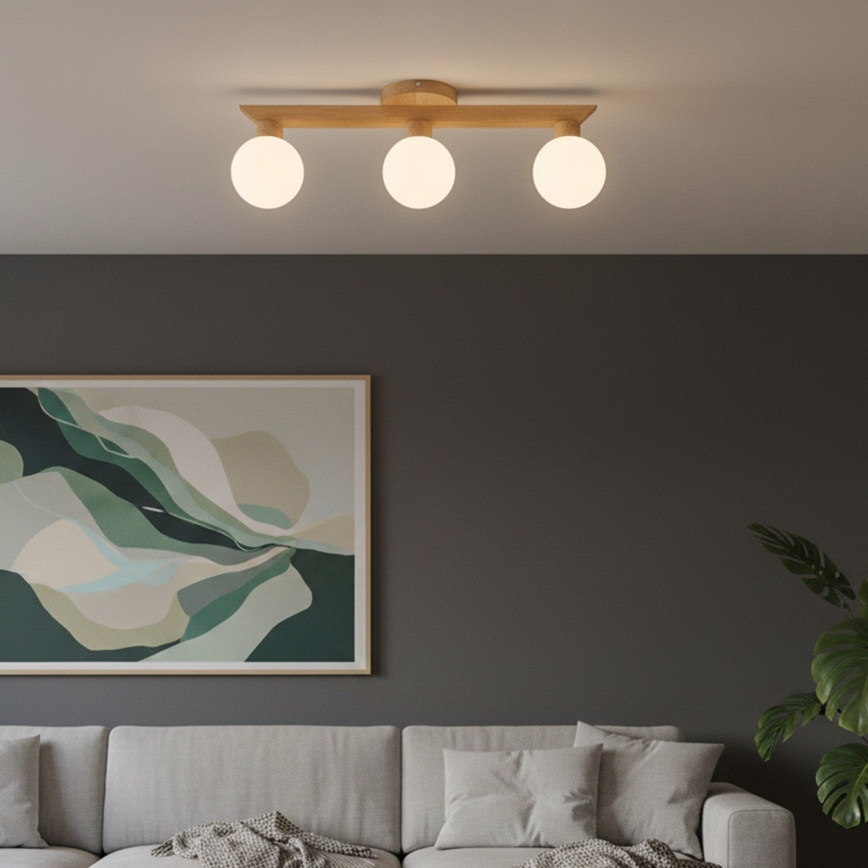 Opbouwlamp ANTONIO 3xG9/5W/230V eik/wit