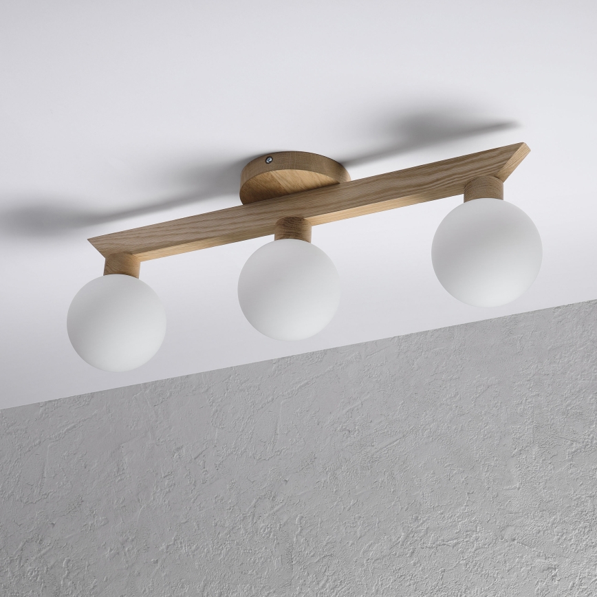 Opbouwlamp ANTONIO 3xG9/5W/230V eik/wit