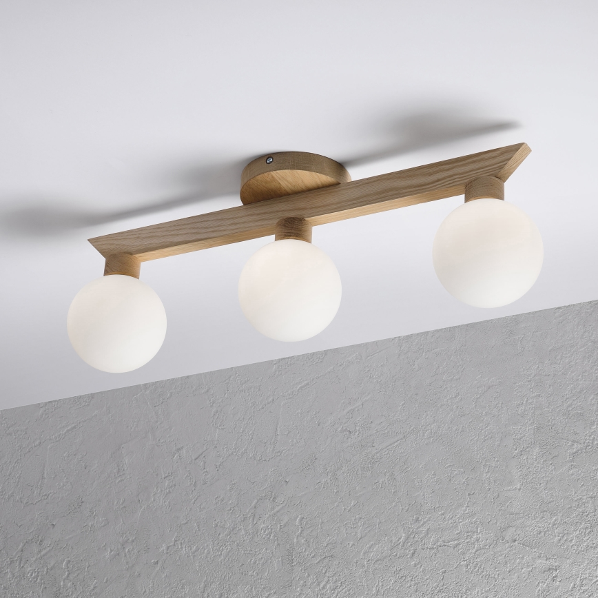 Opbouwlamp ANTONIO 3xG9/5W/230V eik/wit