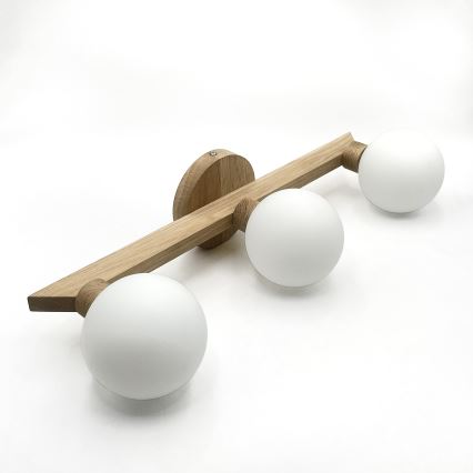 Opbouwlamp ANTONIO 3xG9/5W/230V eik/wit