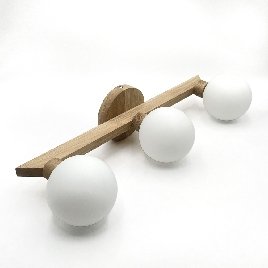 Opbouwlamp ANTONIO 3xG9/5W/230V eik/wit