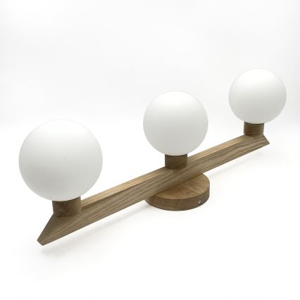 Opbouwlamp ANTONIO 3xG9/5W/230V eik/wit