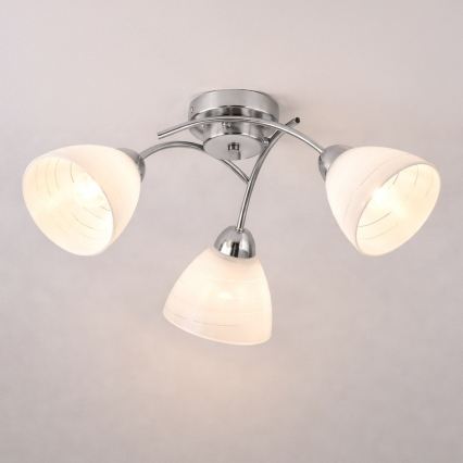 Opbouwlamp CLARA 3xE27/15W/230V glanzend chroom
