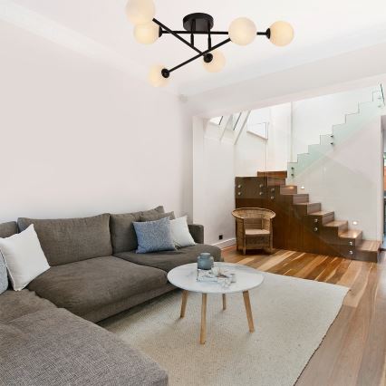 Opbouwlamp DORADO 6xG9/28W/230V zwart