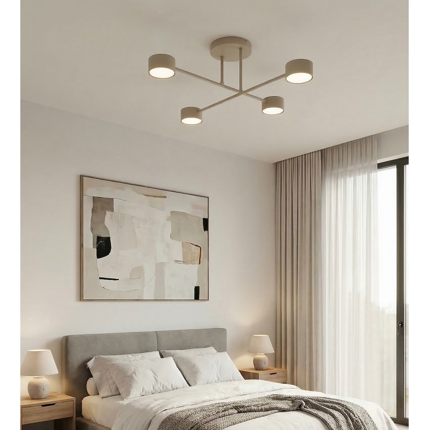 Opbouwlamp HALO 4xGX53/10W/230V beige