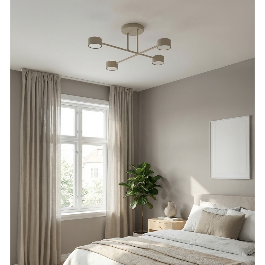 Opbouwlamp HALO 4xGX53/10W/230V beige