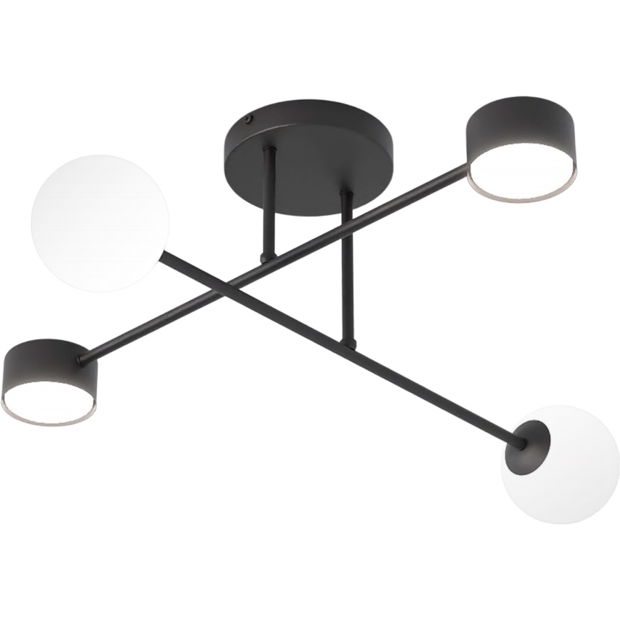 Opbouwlamp HOLON 2xG9/8W/230V + 2xGX53/12W zwart