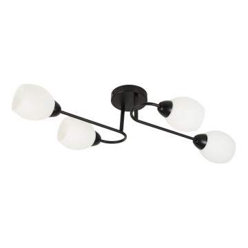 Opbouwlamp KING 4xE27/15W/230V zwart