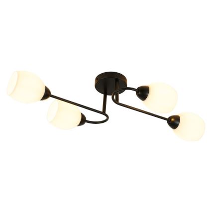 Opbouwlamp KING 4xE27/15W/230V zwart