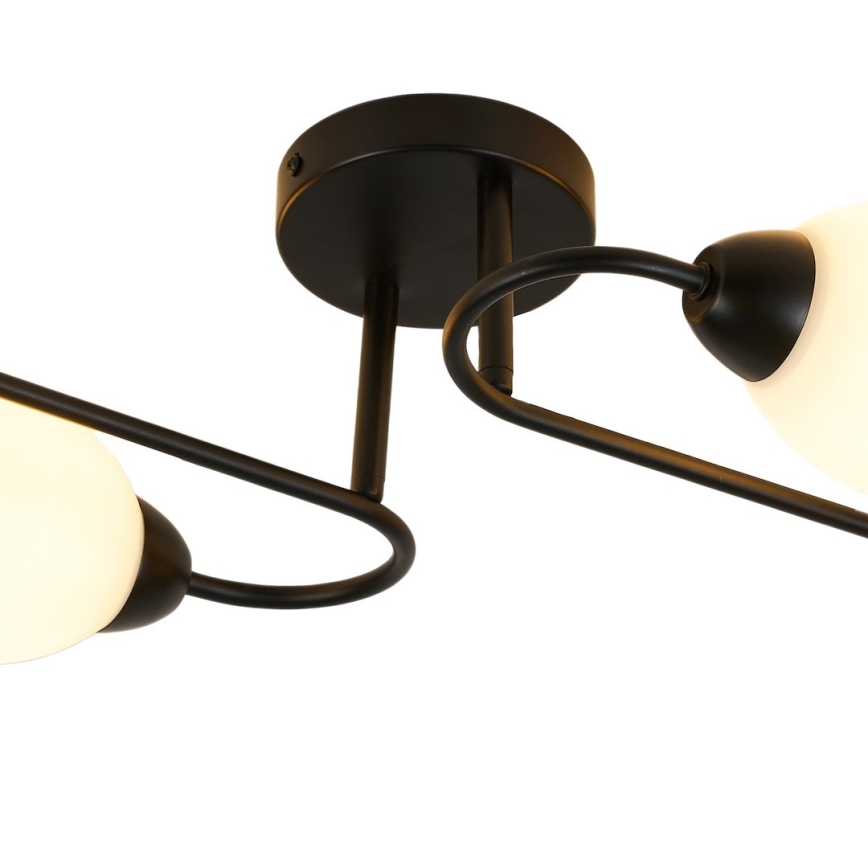 Opbouwlamp KING 4xE27/15W/230V zwart