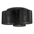 Opbouwlamp LOFT SHADE 3xE27/60W/230V zwart