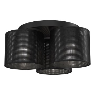 Opbouwlamp LOFT SHADE 3xE27/60W/230V zwart