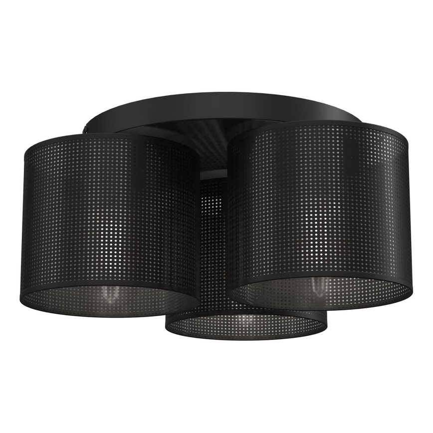 Opbouwlamp LOFT SHADE 3xE27/60W/230V zwart