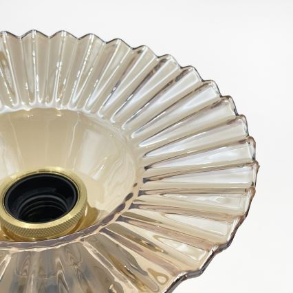 Opbouwlamp TRISH 1xE27/15W/230V goud/gerookt beige