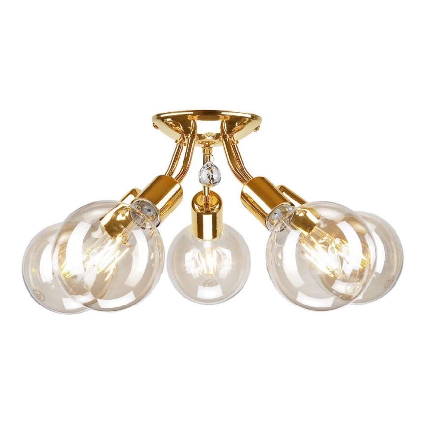 Opbouwlamp VIGGO 5xE27/60W/230V goudkleurig