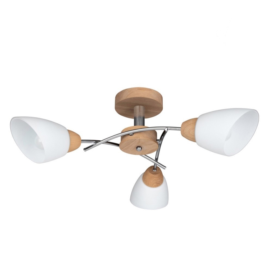 Opbouwlamp VILETTA 3xE27/60W/230V eiken