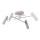 Opbouwplafondlamp AXION 4xGU10/8W/230V