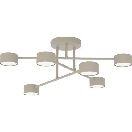 Opbouwplafondlamp HALO 6xGX53/10W/230V beige