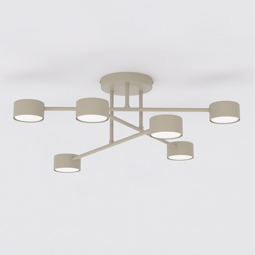 Opbouwplafondlamp HALO 6xGX53/10W/230V beige