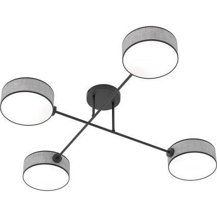 Opbouwplafondlamp MAGA 4xE14/10W/230V grijs