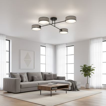 Opbouwplafondlamp MAGA 4xE14/10W/230V grijs