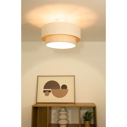 Opbouwplafondlamp NATIA 1xE27/60W/230V Ø 45 cm crème