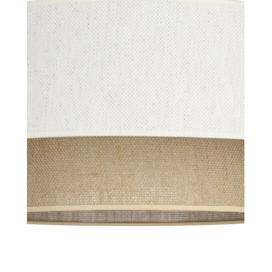 Opbouwplafondlamp NATIA 1×E27, 60 W, 230 V, Ø 45 cm, wit/bruin