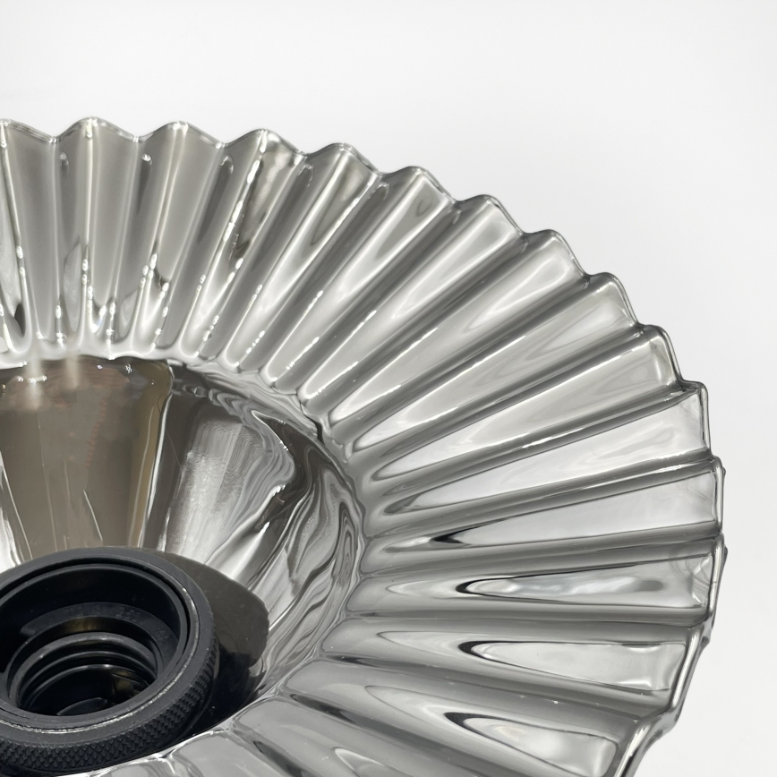 Opbouwplafondlamp TRISH 1xE27/15W/230V zwart/rookzwart